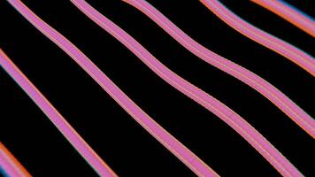 a close up of a black background with a red and yellow stripe video