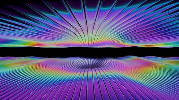 a colorful background with a black background and a rainbow colored pattern video