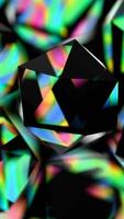 a bunch of colorful cubes on a background video