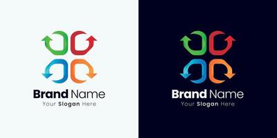 Creative Arrow Symbol Logo Design Concept for Modern and Dynamic Brand Identity vector