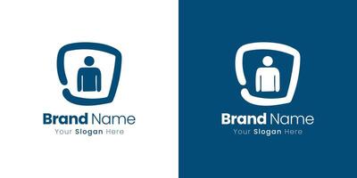 Abstract Shape for Digital Shield Icon Creative Logo Design for Company Identity vector