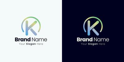 Stylish Letter K Logo Design for a Modern Creative and Minimalistic Brand Identity vector
