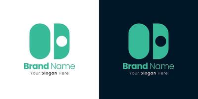 Unique Abstract Shape Logo Design Creation with a Touch of Modern Minimalism Style vector