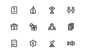 Professional ESOP Icons pack collection - Scalable and Versatile Graphics for Equity Plans and Corporate Presentations vector