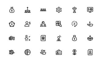 Professional ESOP Icons collection - Scalable and Versatile Graphics for Equity Plans and Corporate Presentations vector