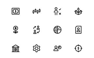 Professional ESOP Icons pack bundle- Scalable and Versatile Graphics for Equity Plans and Corporate Presentations vector