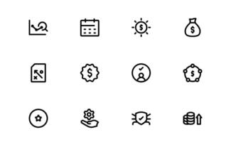 Professional ESOP Icons - Editable Scalable and Versatile Graphics for Equity Plans and Corporate Presentations vector