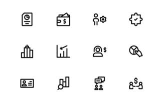 Professional ESOP Icons bundle collection - Scalable and Versatile Graphics for Equity Plans and Corporate Presentations vector