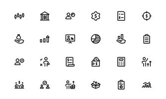 Professional ESOP Icons set pack - Scalable and Versatile Graphics for Equity Plans and Corporate Presentations vector