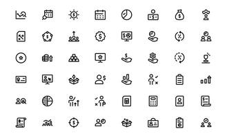 Professional ESOP Icons pack - Scalable and Versatile Graphics for Equity Plans and Corporate Presentations vector