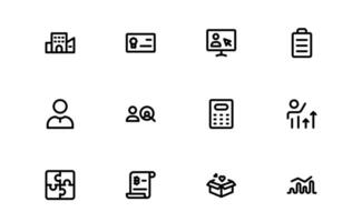 Professional ESOP Icons set collection - Scalable and Versatile Graphics for Equity Plans and Corporate Presentations vector