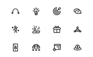 Creative Blogging Icons bundle package. Outline and Filled Designs for Blogs, Websites, and Social Media Content vector