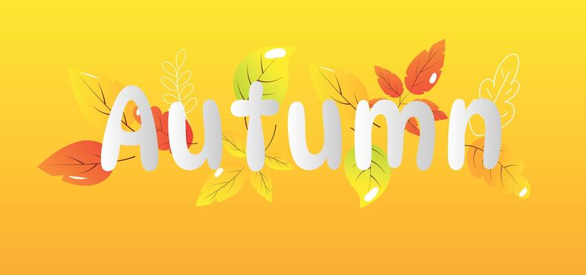 Autumn background cartoon