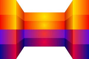 the vibrant orange and purple background featuring textured shine lines and abstract rectangle image and use it as your wallpaper, poster and banner design vector
