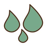Three Water Drop Icon vector