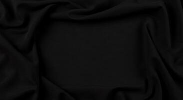 Black fabric background with a square frame photo