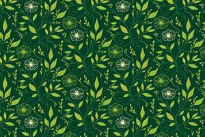 one line floral pattern with elegant cotton flower drawings rose outlines and leaf motifs for wrapping fabric and packaging design vector
