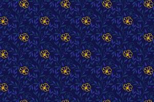 rose and cotton sketch pattern in line art style with repetition for kitchen fabric textile wrapping and wallpaper vector