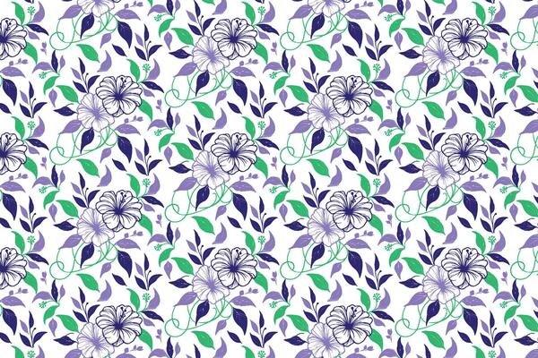 modern motif cotton flower texture print, floral pillow artwork wrapping design, outline fabric sketch inspiration, fashion textile pattern trend, hand drawn line art