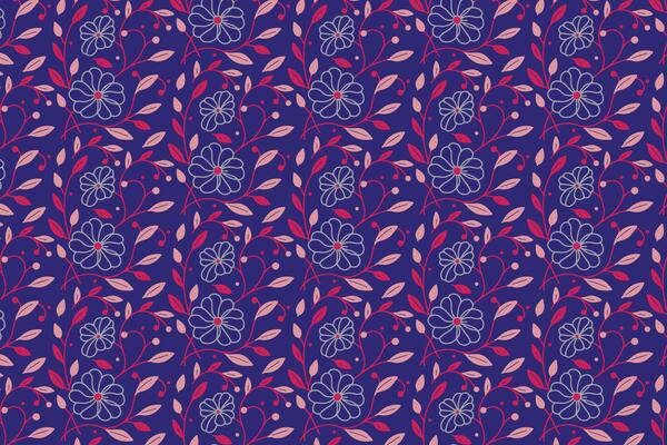 floral cotton flower pattern in line art style with modern rose sketches and abstract repetition for fashion wrapping and bed linens