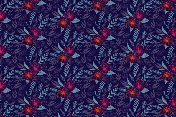abstract design with hand drawn rose outlines cotton flower motifs and continuous line floral repetition for wrapping paper and pillow fabric