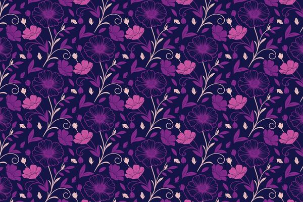 hand drawn sketch pattern with line art rose cotton flower repetition and abstract floral features for use in pillow and wall applications