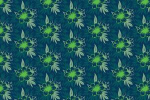 minimal floral pattern featuring one line cotton flower sketches rose outlines and abstract layout for wrapping and fashion surfaces vector