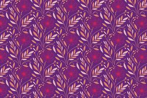 floral abstract pattern with rose cotton and botanical line repetition for wrapping fashion pillowcase and fabric surfaces vector