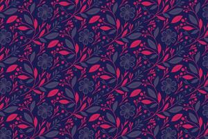 abstract sketch floral pattern with rose and cotton elements outlined in continuous line style for wallpaper kitchen wear and pillows vector