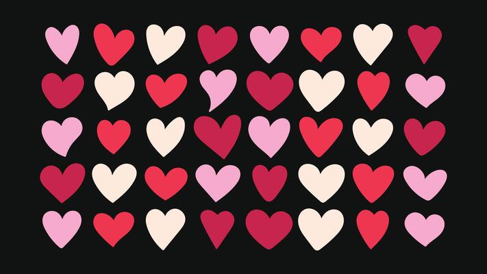 bundle of linear hand-drawn stickers, hearts, stars, and playful doodles minimal decorative elements with copy space, ideal for posters, banners, prints, and social media layouts.