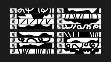 Event Wristband Bundle a lively mix of stylish wristband layouts for music festivals, nightlife, zones, staff access, and branded occasions. vector