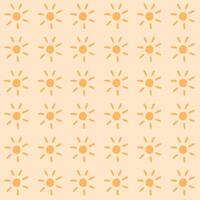 Sun yellow seamless pattern.Background or wallpaper.Summertime or boho sunset fabric.Surface design for textile.Decoration ornament.Repeat tile.Wrapping paper. vector