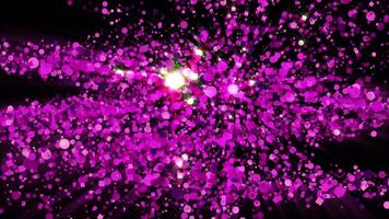 Vivid Particle Burst Animation Showcasing Bold Red ROMANCE Text - Energetic Abstract Background for Titles, Intros, or Effects video