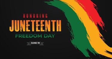 Juneteenth Legacy and Progress Illustration Banner background vector