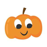 pumpkin colorful collection of adorable fruit and vegetable characters with various facial expressions in cartoon style vector
