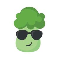 broccoli colorful collection of adorable fruit and vegetable characters with various facial expressions in cartoon style vector