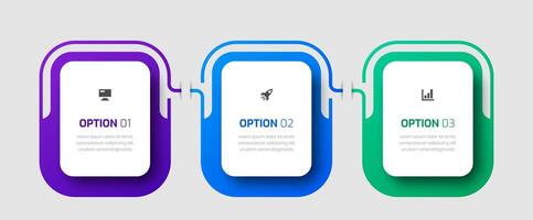 Infographic Label Design Template with Circle Label, Icons and 4 Options for Presentation vector