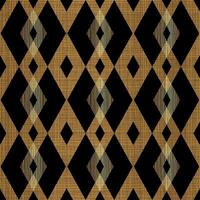Gold Bronze Geometric Rhombus Pattern Design on Black Background in Elegant Style vector