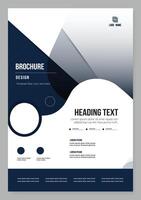 Template with business card vector