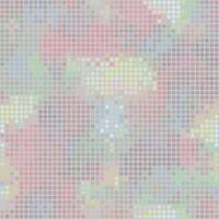 Trendy minimal rainbow colorful wallpaper and banner design. Holographic pearlescent futuristic disco cover. Half tone gradient dot shapes seamless texture. Abstract background vector