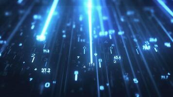 Big Data Digital Tech Background video