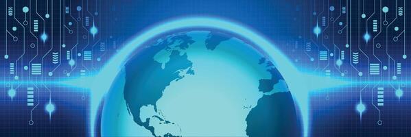 Internet technology background vector
