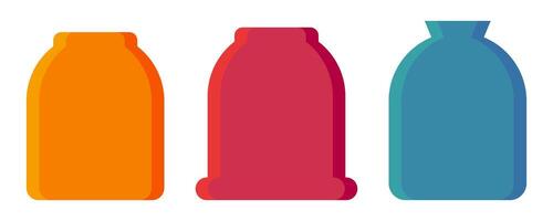 Minimalist Colorful Pot vector