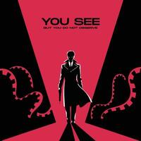 You See But You Do Not Observe. A Minimalist Detective-Inspired T-Shirt and Poster Design with Subtle Mystery Aesthetics. vector