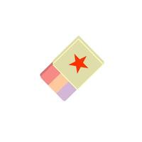 Eraser Illustration - Simple and Clean Design. vector