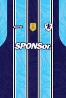 PATTERN JERSEY FOR SUBLIMATION FOOTBALL KIT AND SPORT APPAREL 50 vector