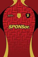 PATTERN JERSEY FOR SUBLIMATION FOOTBALL KIT AND SPORT APPAREL 10 vector