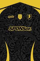 PATTERN JERSEY FOR SUBLIMATION FOOTBALL KIT AND BACKGROUND SPORT DESIGN vector