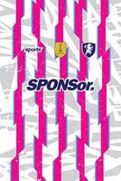 PATTERN JERSEY FOR SUBLIMATION FOOTBALL KIT AND BACKGROUND SPORT DESIGN 2 vector