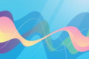 Modern abstract wavy shapes background. Colorful abstract tentacles backdrop. Dynamic liquid geometric background with gradient colors. vector